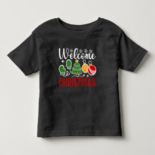 Willkommen Weihnachten Kleinkind T-shirt