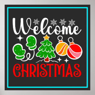 Willkommen Weihnachten Poster