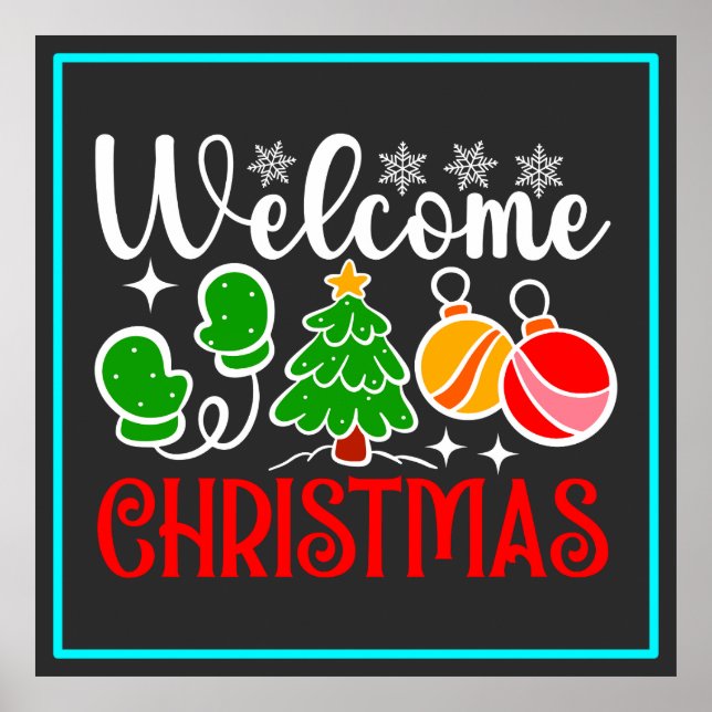 Willkommen Weihnachten Poster (Vorne)
