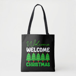 Willkommen Weihnachtsbaum Feiertagsdesign-85600