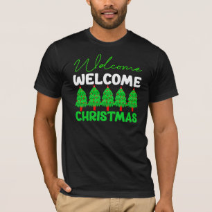 Willkommen Weihnachtsbaum Feiertagsdesign-85600 T-Shirt