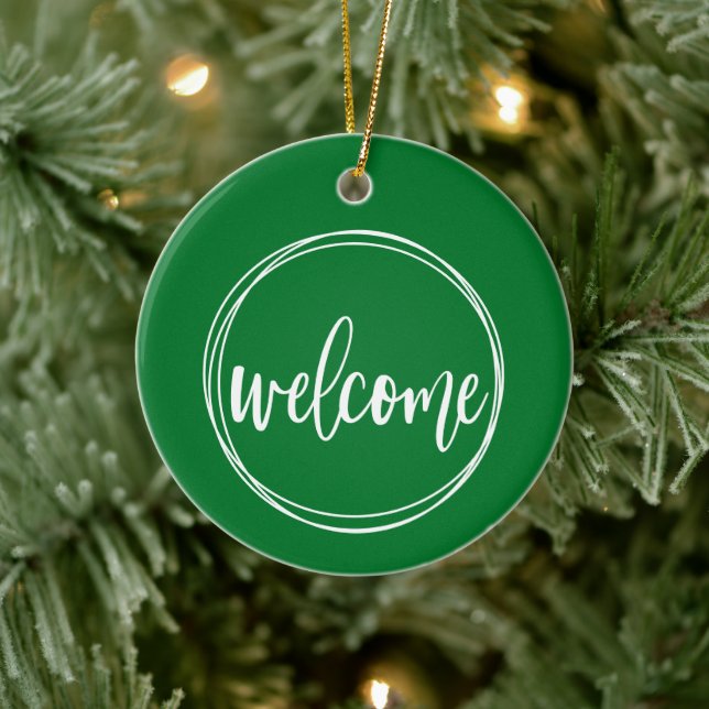 Willkommen - Weihnachtsschmuck (Baum)