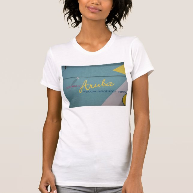 Willkommen zu Aruba T-Shirt (Vorderseite)