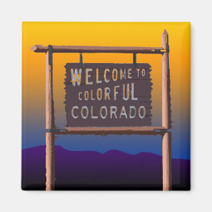 Willkommen zu buntem Colorado Magnet