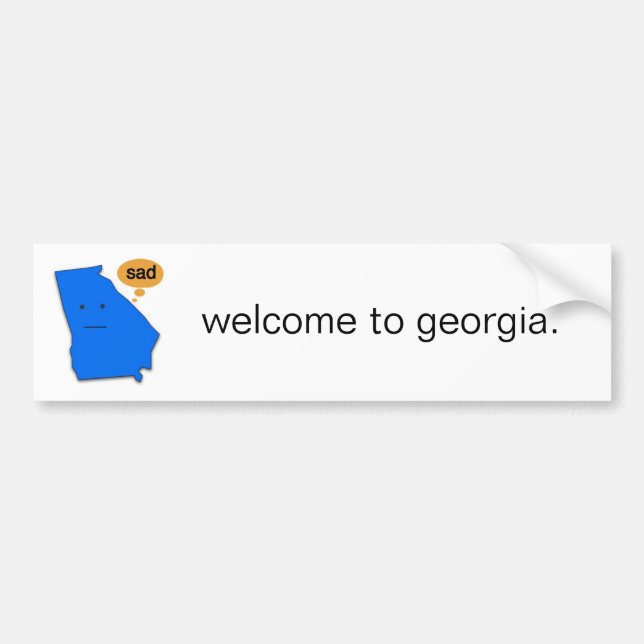 Willkommen zu Georgia Autoaufkleber (Vorne)