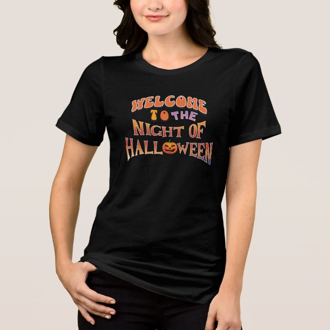 Willkommen zu Halloween Tri-Blend Shirt (Vorderseite)