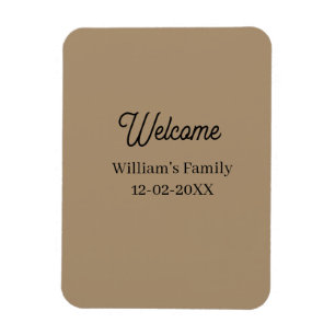 Willkommen zu Hause Familienname Haus Einweihung Magnet