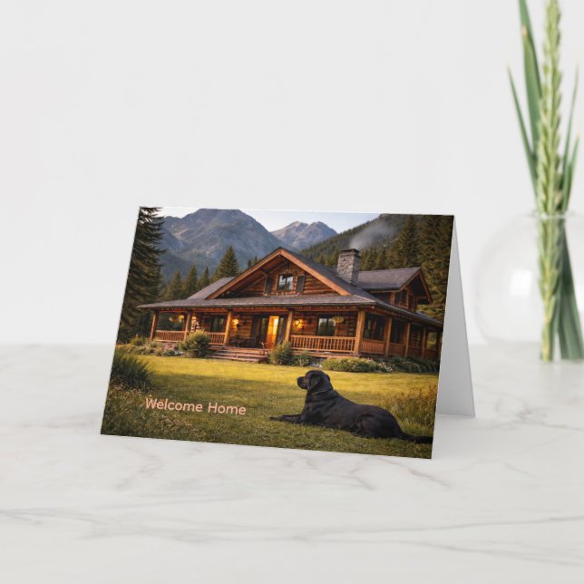 Willkommen zu Hause Neues Haus Makler und Freunde  Karte (Vorderseite)