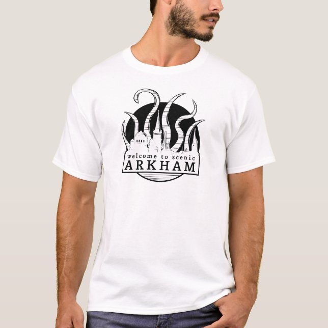 Willkommen zu landschaftlichem Arkham T-Shirt (Vorderseite)