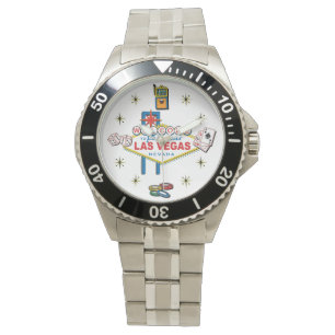 Willkommen zu Las Vegas-Zeichen Armbanduhr
