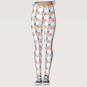 Willkommen zu Las Vegas-Zeichen Leggings