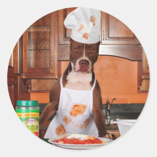 Willkommen zu meiner Küche Runder Aufkleber