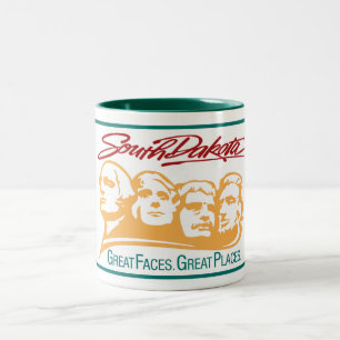 Willkommen zu South Dakota - USA Verkehrsschild Zweifarbige Tasse