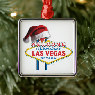 Willkommen zu Weihnachten in Las Vegas Ornament Aus Metall