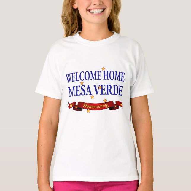 Willkommen Zuhause USS Mesa Verde! T-Shirt (Vorderseite)