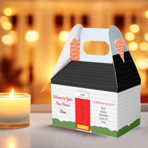 Willkommen Zuhause White House Black Roof Housewar Geschenkschachtel