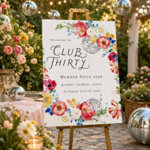 Willkommen zum 30er-Garten-Disco-Geburtstag