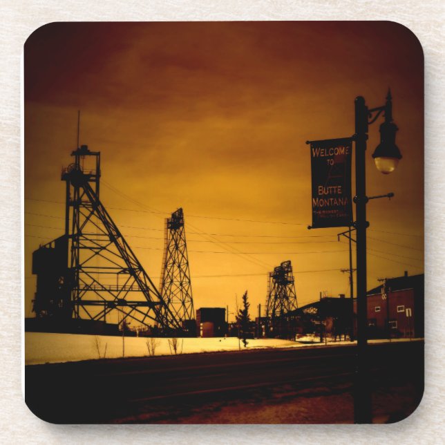 Willkommen zum Butte, Set von 6 Untersetzer (Vorderseite)