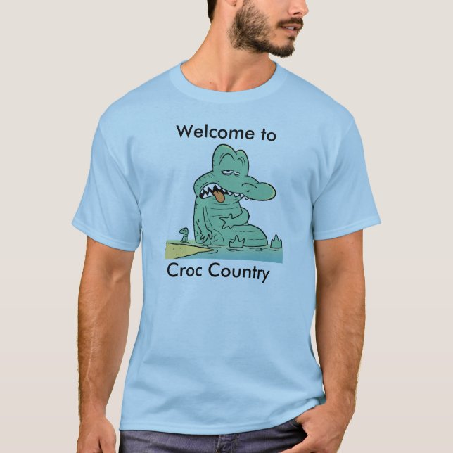 Willkommen zum Croc Land-Comic T-Shirt (Vorderseite)