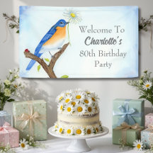 Willkommen zum Geburtstag im April mit Blauem Voge