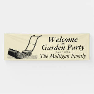 Willkommen, zum im Garten zu arbeiten Banner