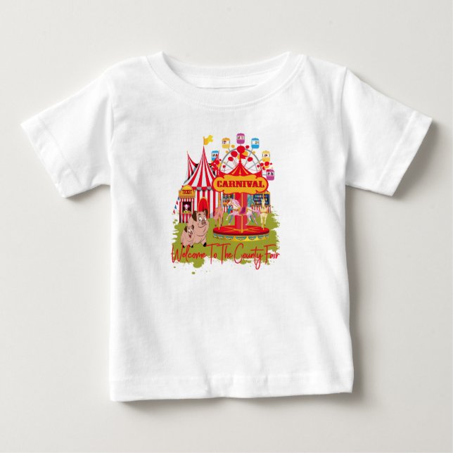 Willkommen zum Landkreis angemessen - Karneval Baby T-shirt (Vorderseite)