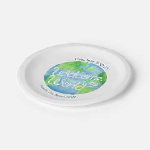 Willkommen zum neuen Watercolor Baby des WeltParty Pappteller