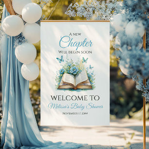 Willkommen zum New Chapter Blue Brunch Book Baby S Poster