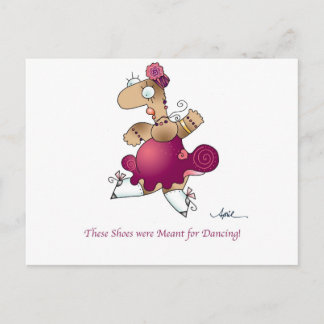 WILLKOMMEN ZUM TANZEN! Postkarte bis April McCallu