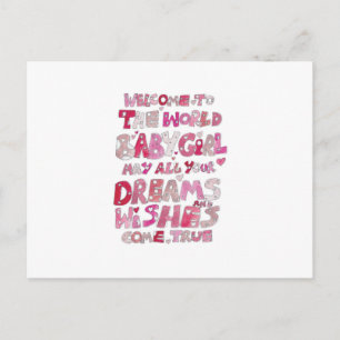 Willkommen zum WeltBaby Postkarte