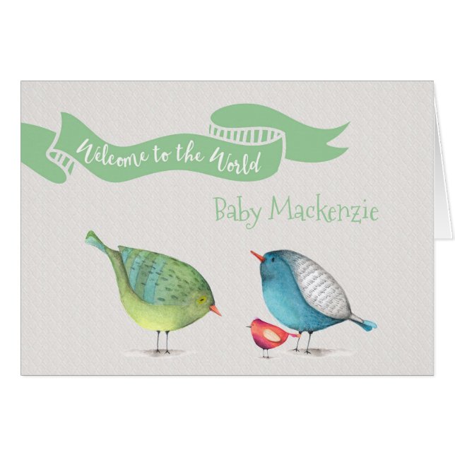 Willkommen zum Weltneuen Baby-individuellen Namen (Vorderseite (Horizontal))