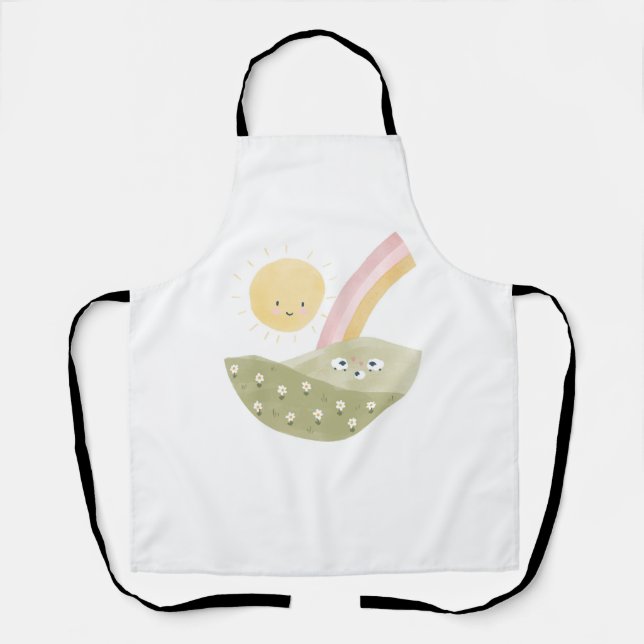 Willkommen zur Baby Shower der Herde  Schürze (Vorderseite)
