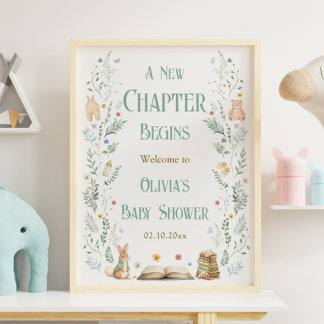 Willkommen zur Babyparty 'Ein neues Kapitel' Poster