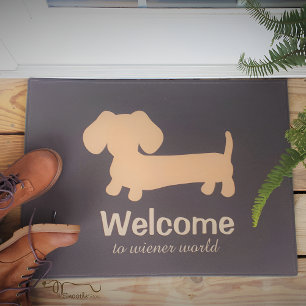 Willkommen zur Matte der Dackel-Hundeweltvorderen