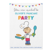 Willkommen zur Pfannkuchen-Party-Einladung