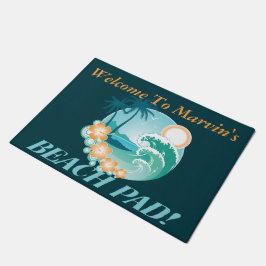 Willkommen zur Strand-Auflage Fußmatte