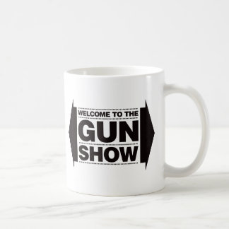 Willkommen zur Waffenmesse - Schwarzes Tasse