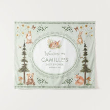 Willkommen zur Wald-Sage-Grün-Baby-Party