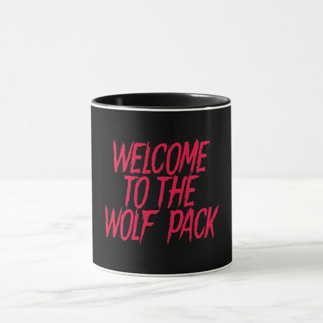 Willkommen zur Wolf-Satz-Kaffee-Tasse Tasse (Zentrum)