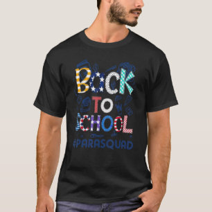 Willkommen zurück am 1. Schultag Para Squad zurück T-Shirt