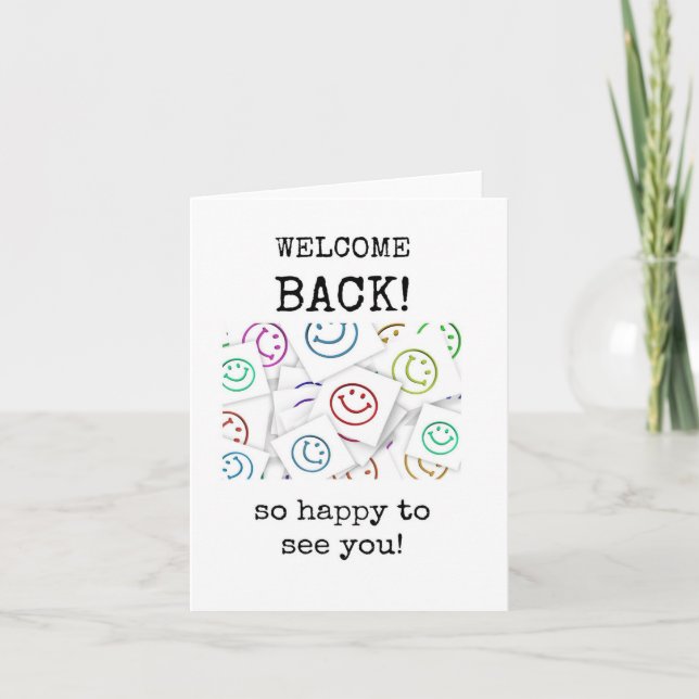 Willkommen zurück, ich freue mich, Sie zu sehen, C Karte (Vorderseite)