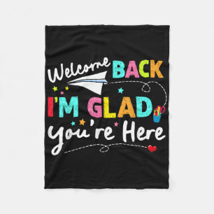 Willkommen zurück im Glad Youre zurück zum Tee der Fleecedecke