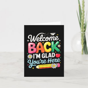 Willkommen zurück im Glad Youre zurück zum Tee der Karte