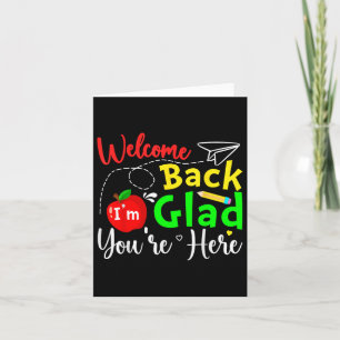 Willkommen zurück im Glad Youre zurück zum Tee der Karte