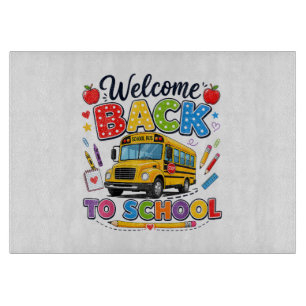 Willkommen zurück im Schulbusfahrer-Shirt Erster S Schneidebrett