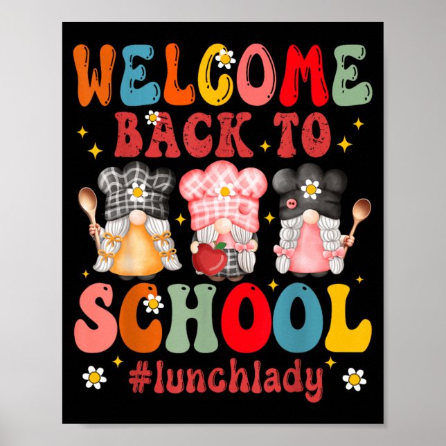 Willkommen zurück im Schulcafeteria-Mitarbeiter Lu Poster (Vorne)