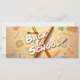 Willkommen zurück in der Schule – Bleistift-Kunstd