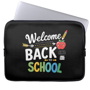 Willkommen Zurück in der Schule Erster Schultag Le Laptopschutzhülle