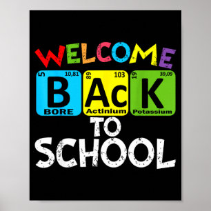 Willkommen zurück in der Schule Erster Schultag Poster