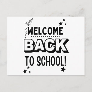 Willkommen zurück in der Schule! Feiertagspostkarte